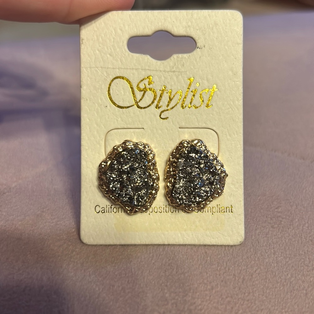 Beautiful gold and silver earrings